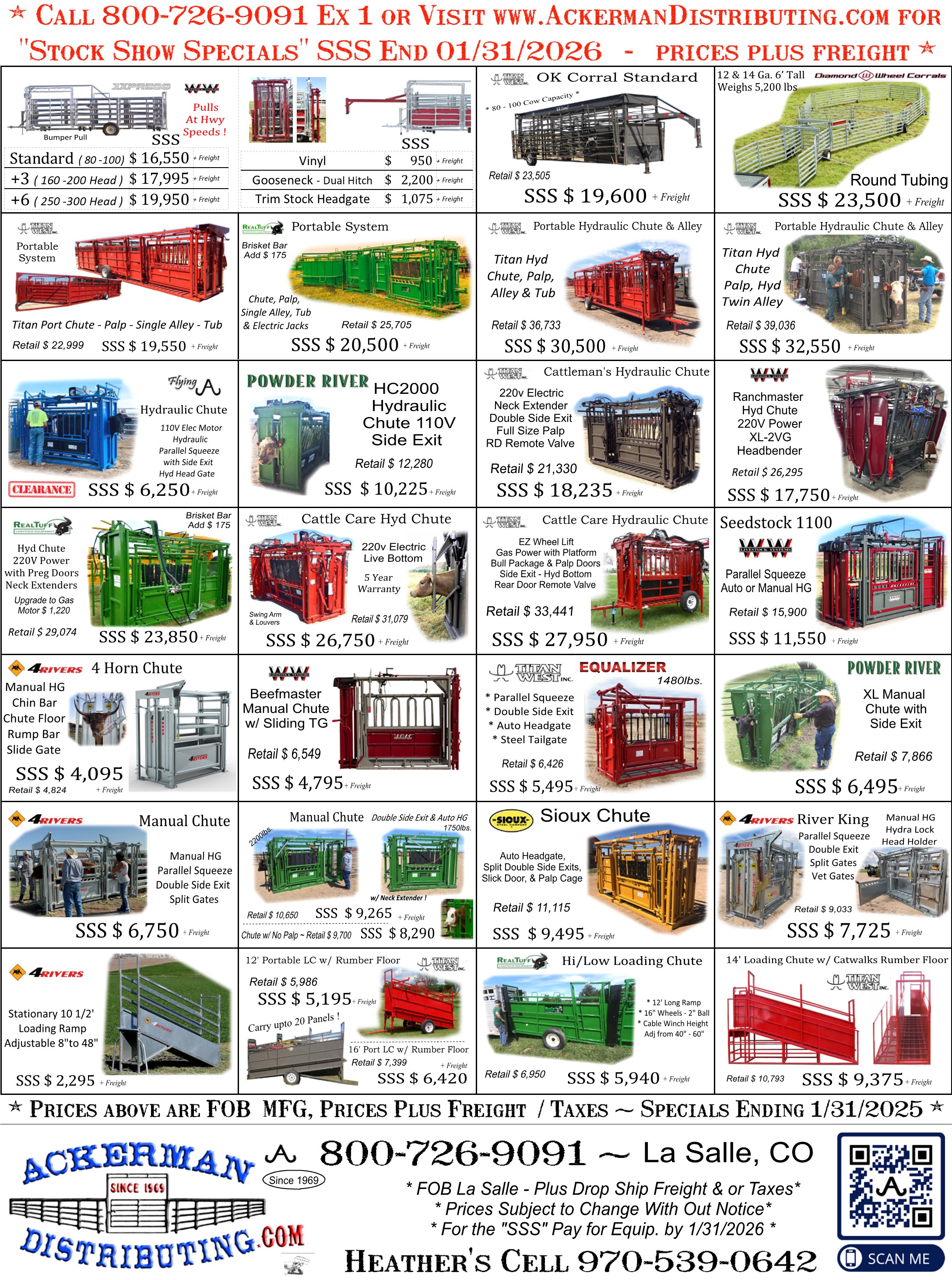 Click here for the Stock Show Specials - Nationwide Prices - Specials Ending 01/31/2026